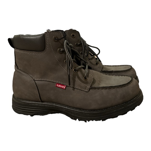 Levi's Casual Synthetic Leather Lace-up Gray Chukka Boot Trail Men’s Size 9.5 - Picture 3 of 8